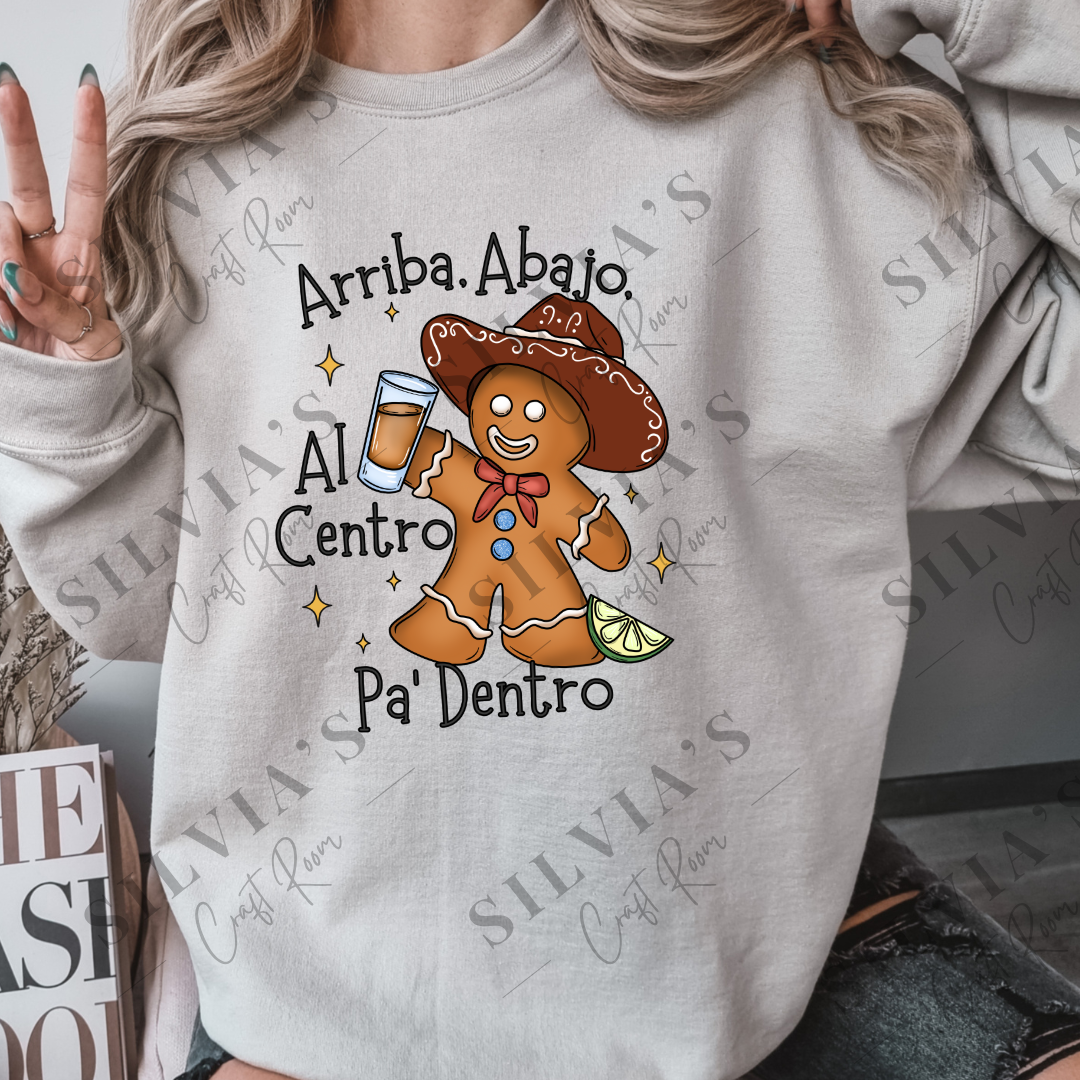 Arriba, Abajo, Al Centro, Y Padentro DTF Transfer