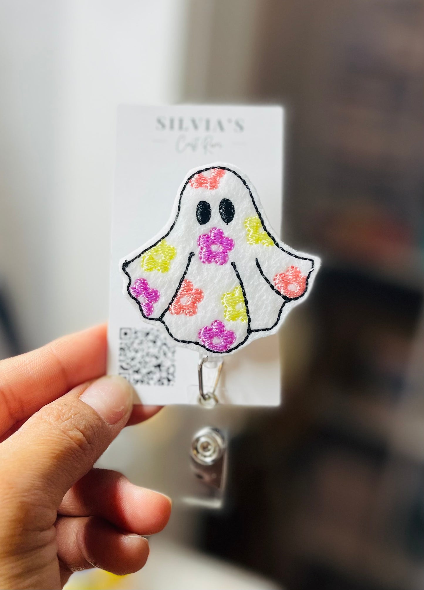 Flower Ghost Badge Reel