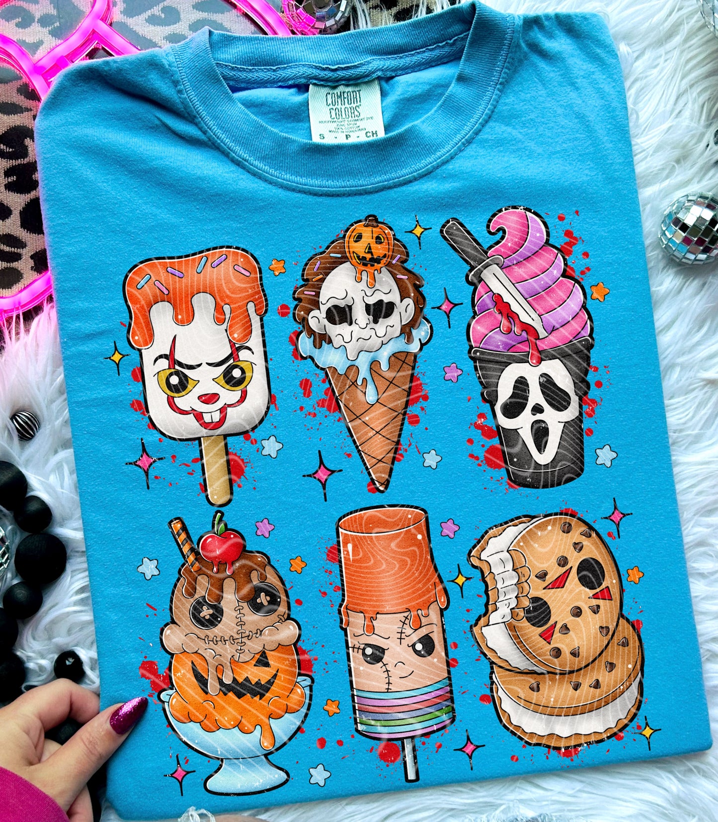 Horror Ice cream DTF Transfer