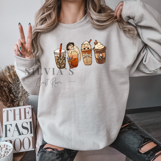 Horror Movie Latte DTF Transfer