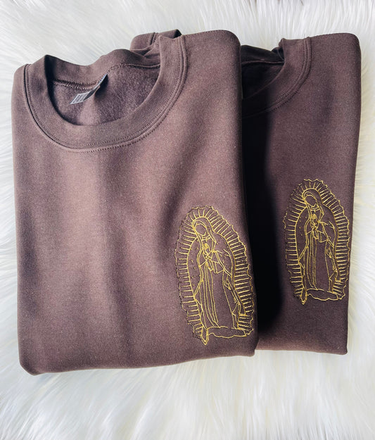 Virgencita Embroidered Sweatshirt
